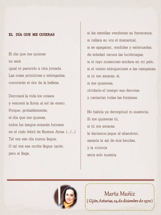 Poema de Marta Muñiz, maquetado por Ángeles Rodríguez para el “Tendedero” del Pasquín.